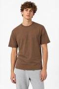 Brown 220gsm Normal Size Plain T-shirt Front