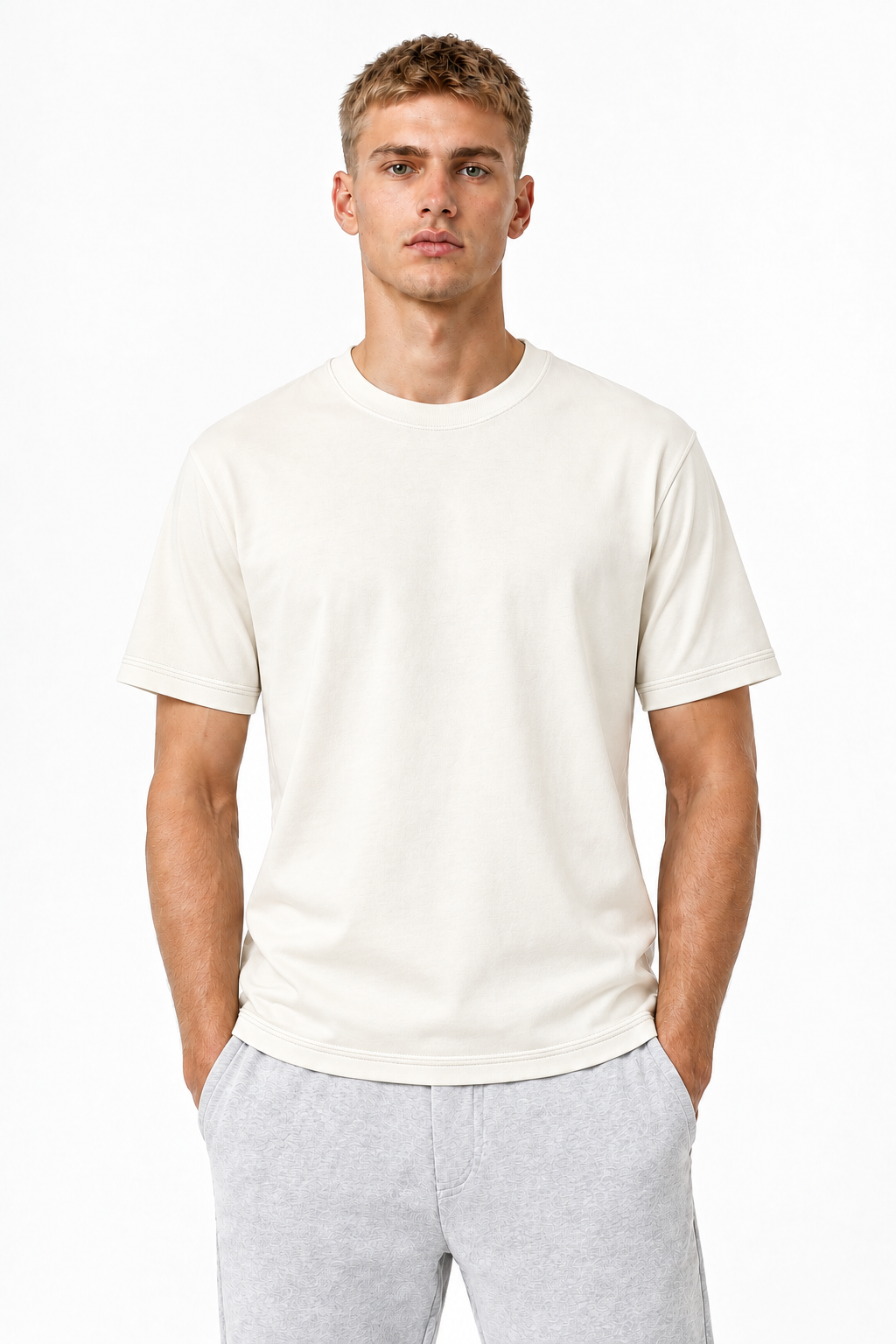 Cream t-shirt Front