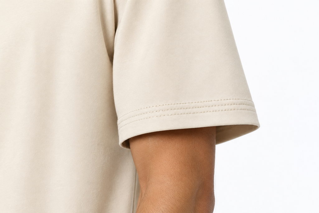 Cream t-shirt Sleeve 
