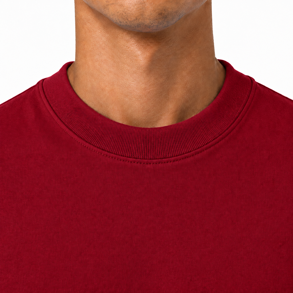 Collar of Crimson Heavyweight Blank Tee | 300GSM Plain T-Shirt | Wholesale Branding Stock