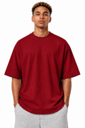 Crimson Heavyweight Blank Tee | 300GSM Plain T-Shirt | Wholesale Branding Stock