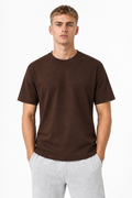 Dark Brown 220gsm t-shirt Front