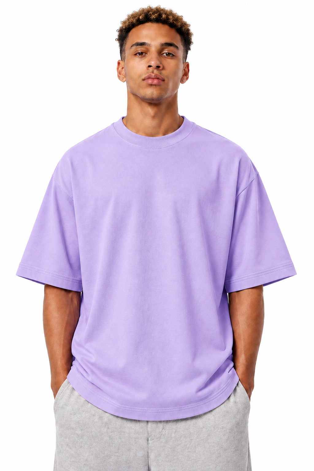 Lavender 300gsm oversized t-shirt