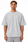 Light Grey Light Grey Heavyweight Blank Tee | 300GSM Plain T-Shirt | Branding &amp; Print-Ready Wholesale  