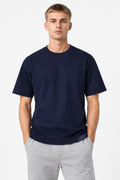 Navy 220gsm t-shirt Front