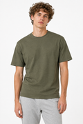 Olive Green 220gsm Normal Size Plain T-shirt front