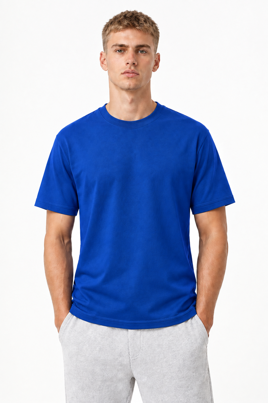 Royal Blue 220gsm t-shirt Front