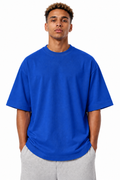 Royal Blue Oversized 300gsm Tee by Daniel Alaves