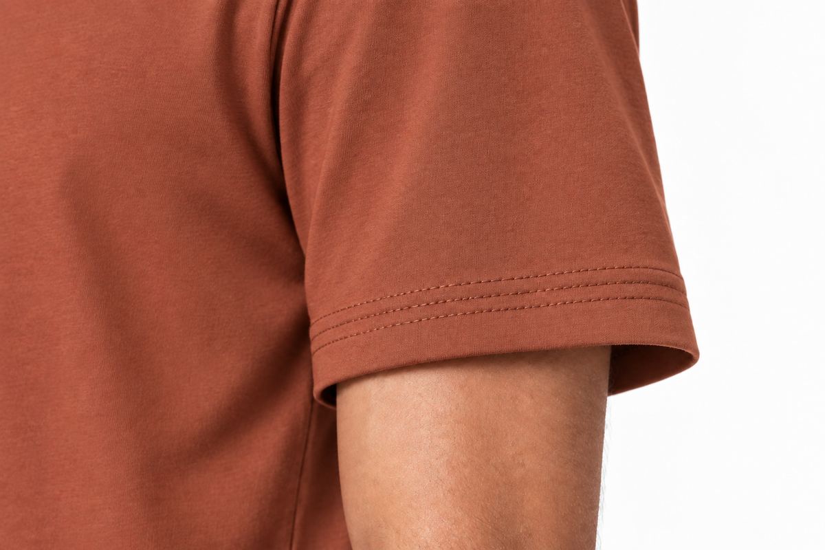 Rust 220gsm t-shirt Sleeve